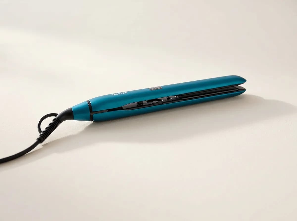 Lisseur Philips Pro HPS930/40, bleu canard