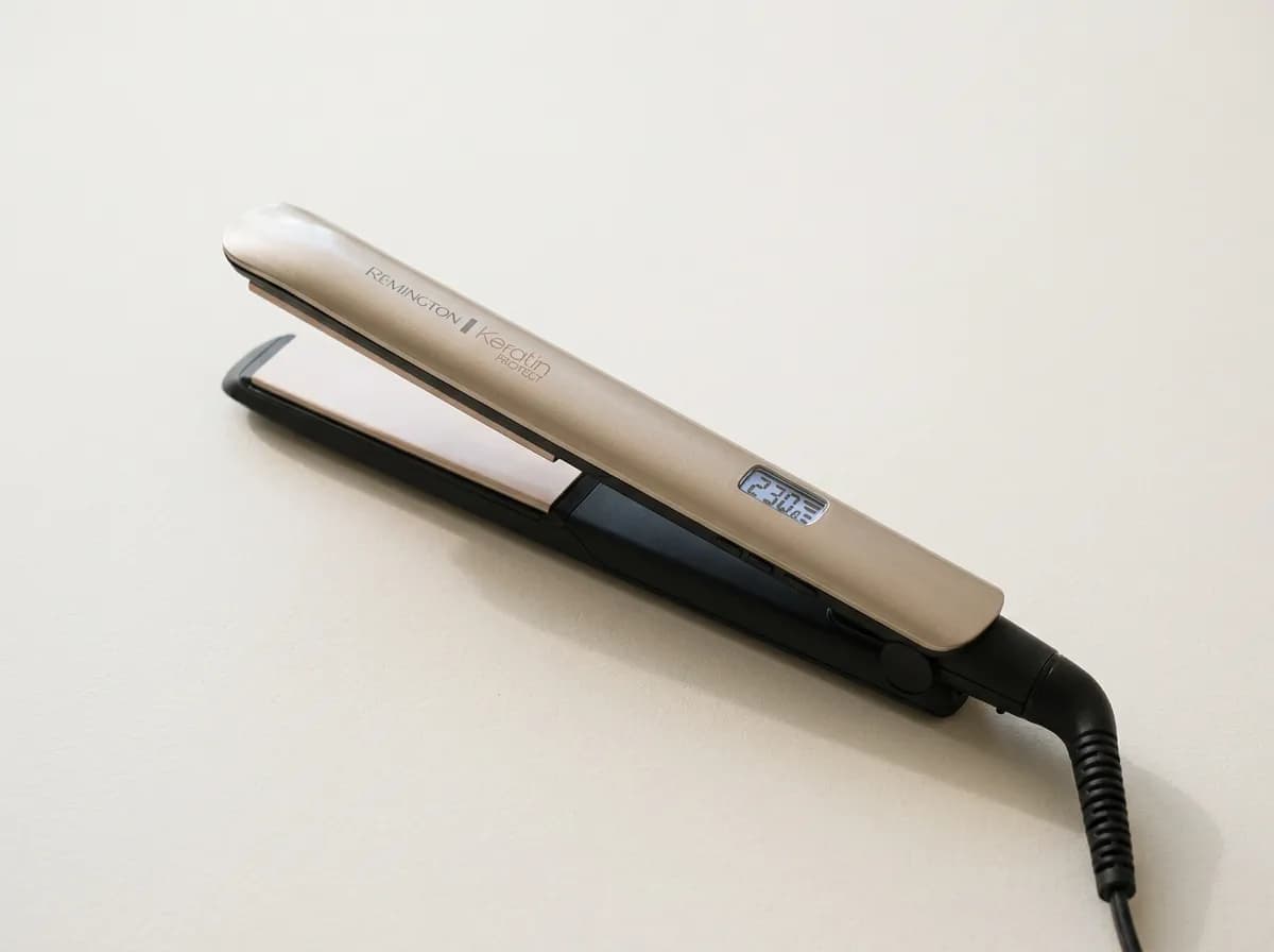 Lisseur Remington Keratin Protect S8540, doré champagne et noir