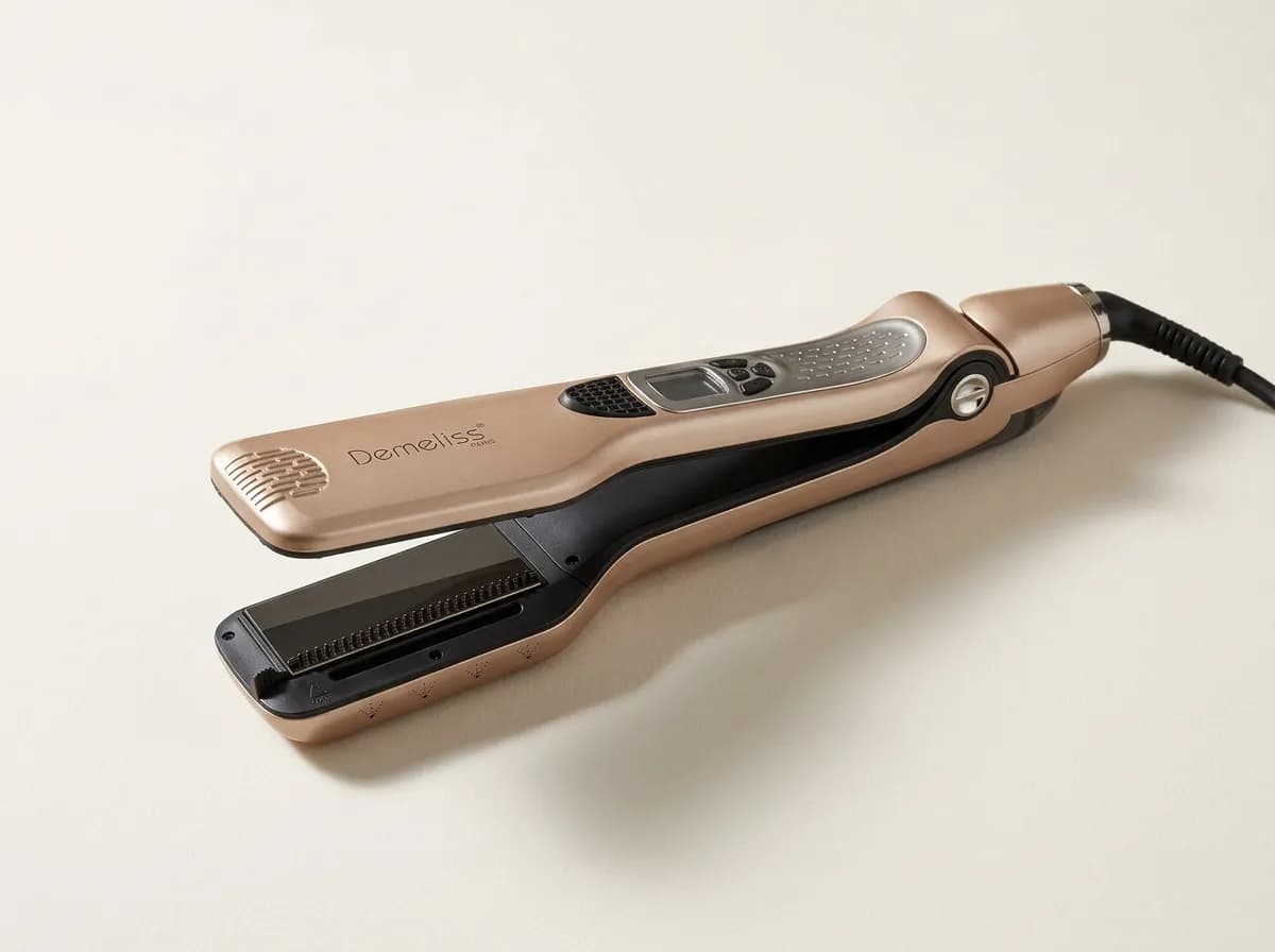Lisseur vapeur Demeliss Titanium, doré champagne