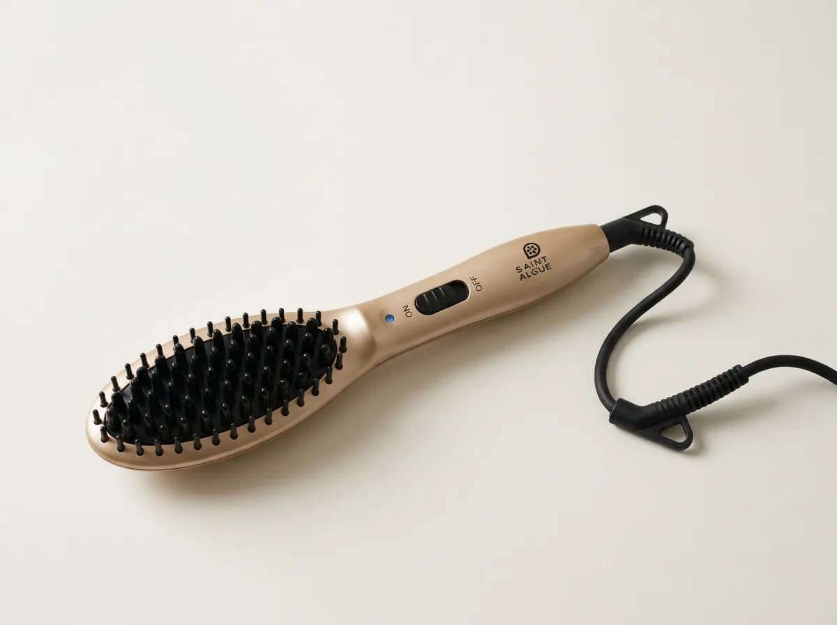 Brosse lissante chauffante Demeliss MiniPRO, dorée
