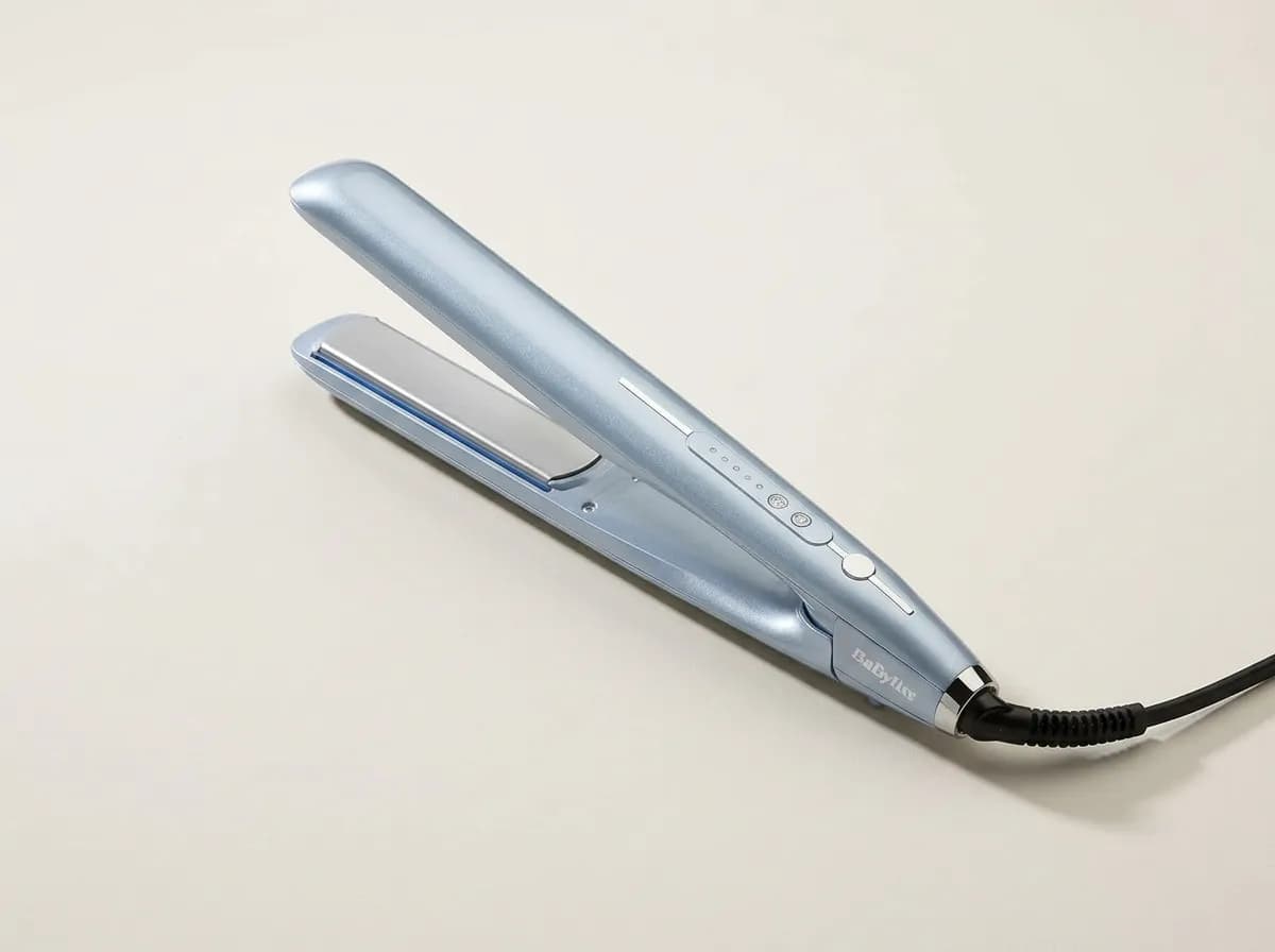 Lisseur BaByliss Hydro-Fusion ST573E, bleu clair