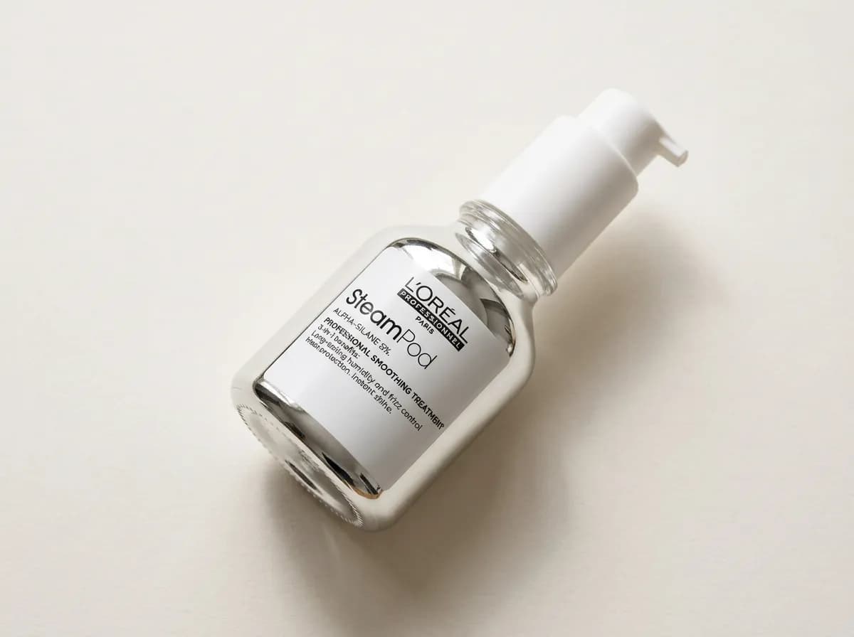 Flacon pompe du sérum SteamPod de L'Oréal Professionnel, 50 ml