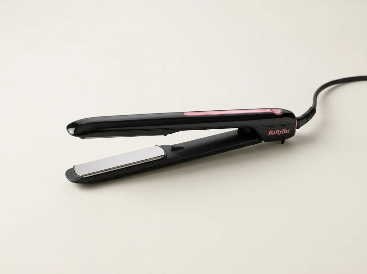 Lisseur BaByliss Sensor Protect ST491E, noir et rose