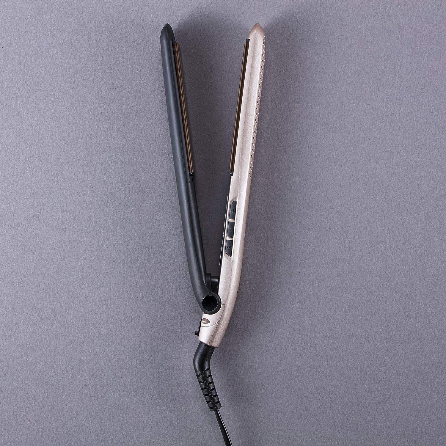 Remington Céramique Lisseur Cheveux [Lissage sur cheveux mouillés ou sec] Wet2Straight Pro (Lisse  sèche en même temps, Système de ventilation exclusif, capteur dhumidité, écran LCD) Lisseur S7970